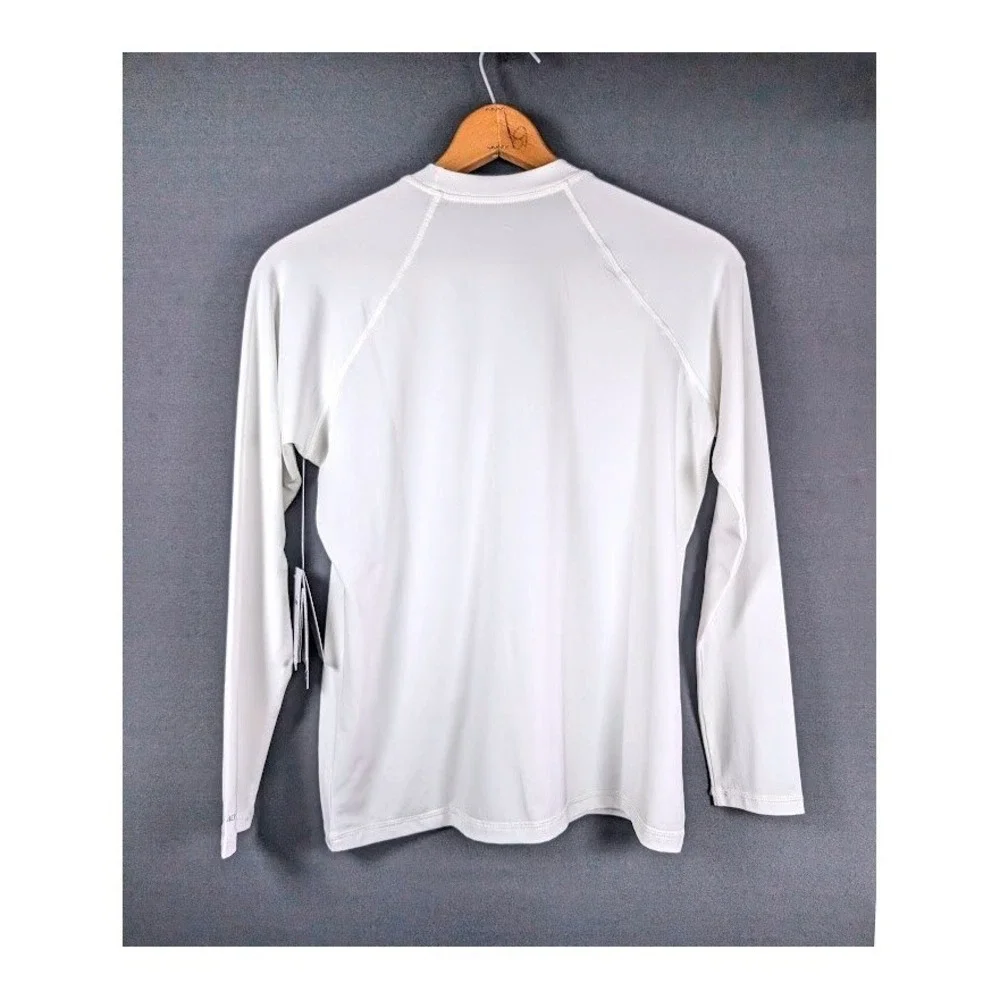 Nike Swim Dri-FIT Hydroguard Womens's Size Large NESSA421-100 Rash‎ UPF 40+ NEW